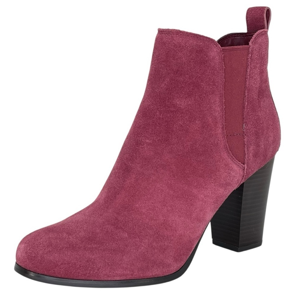 Michael Kors Evaline Mulberry Suede Leather Womens Ankle Boots Size 9.5M - Picture 2 of 12